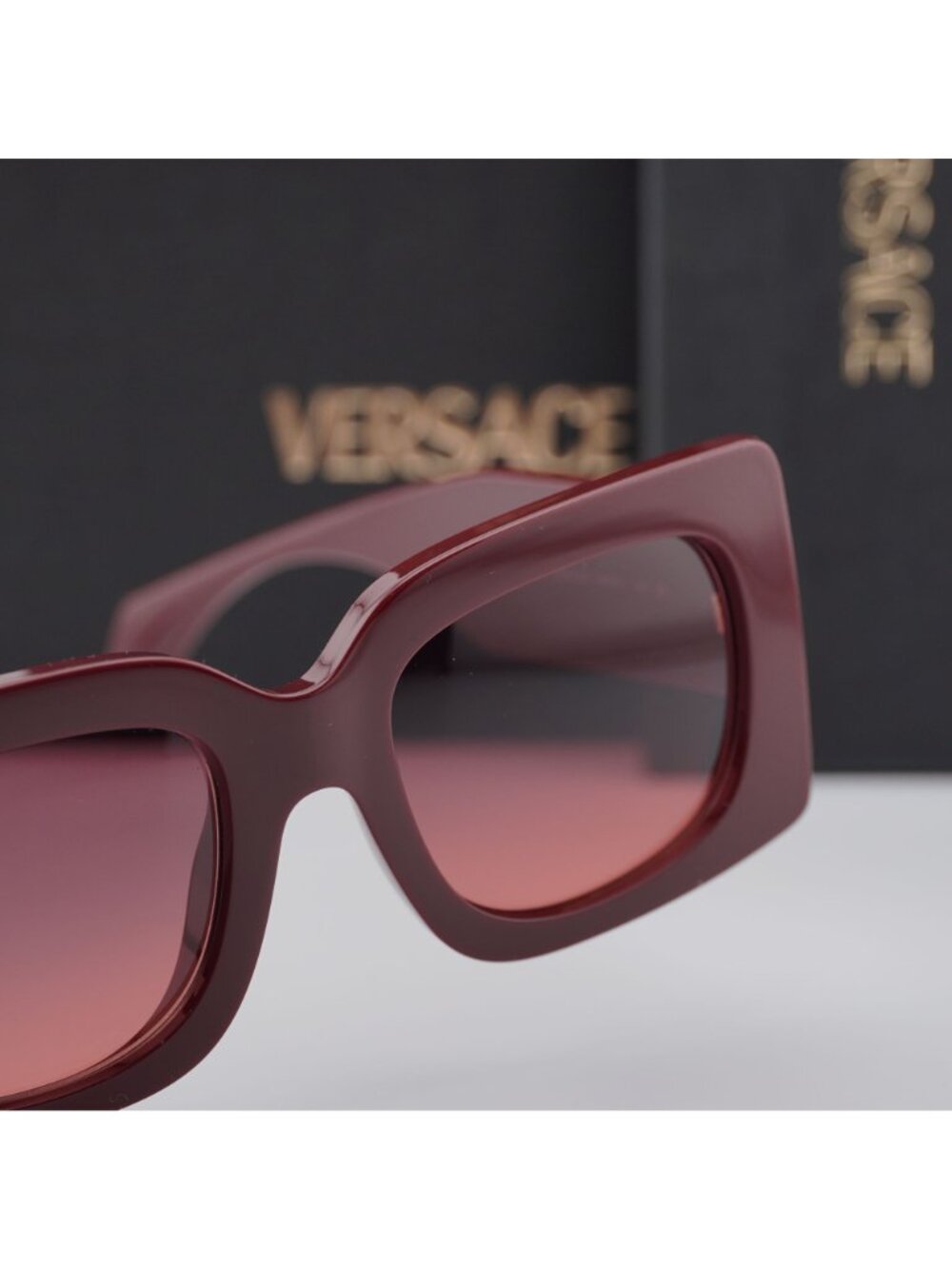 Versace VE4496U 551520 Sunglasses Burgundy Square Frame, Pink to Violet Lenses - Picture 9 of 11